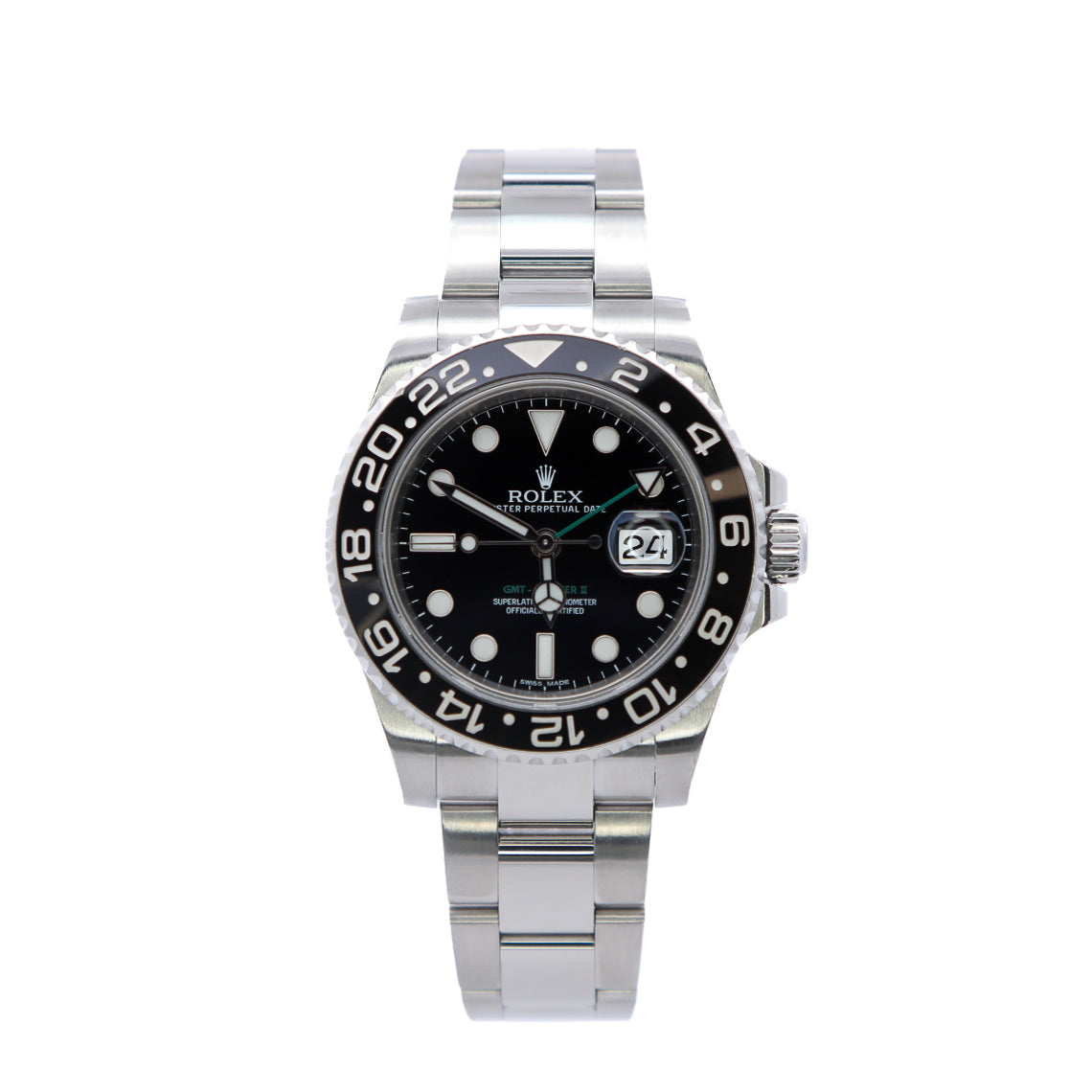 Rolex GMT-Master II 40mm Stainless Steel Black/Black 2012