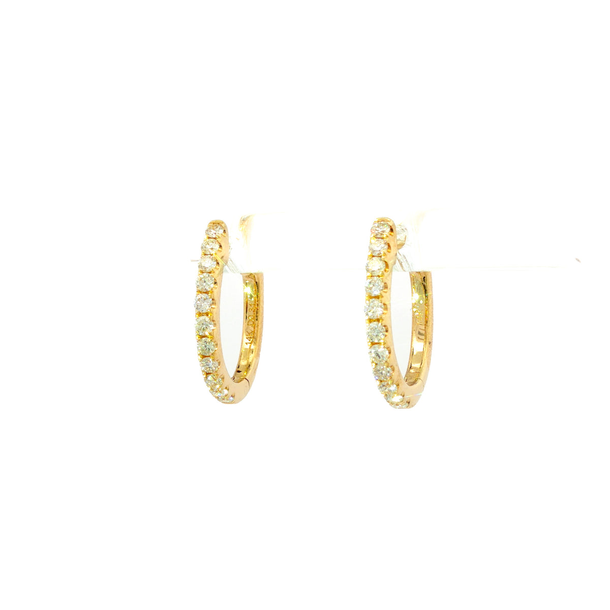 14kt Yellow Gold 12x10mm Emerald Cut Garnet Diamond Halo Drop Earrings