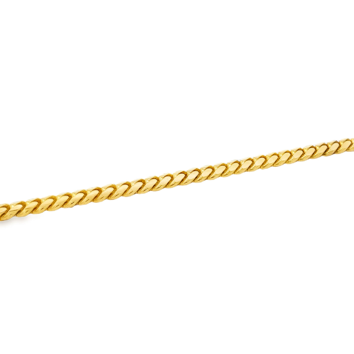 Men's 14kt Yellow Gold 5mm Cuban Link Bracelet 9 inch