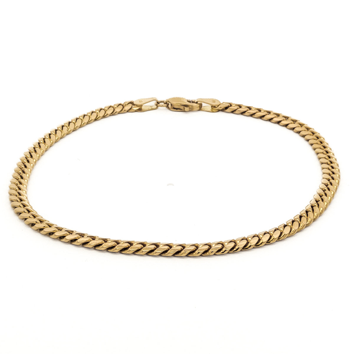 Men's 14kt Yellow Gold 4mm Cuban Link Bracelet 8.5 inch
