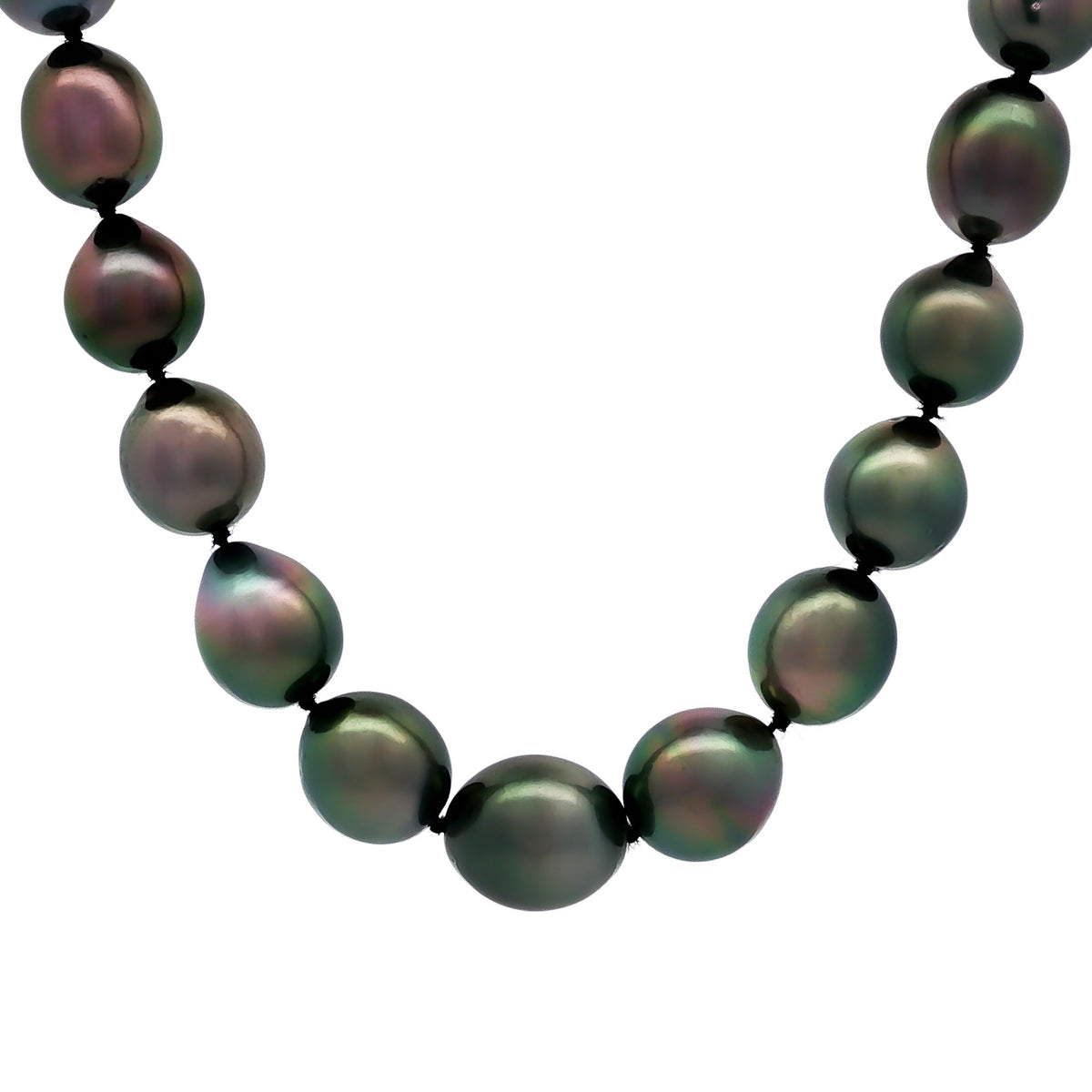 Tahitian Pearl Necklace with Sterling Silver Magnetic Clasp