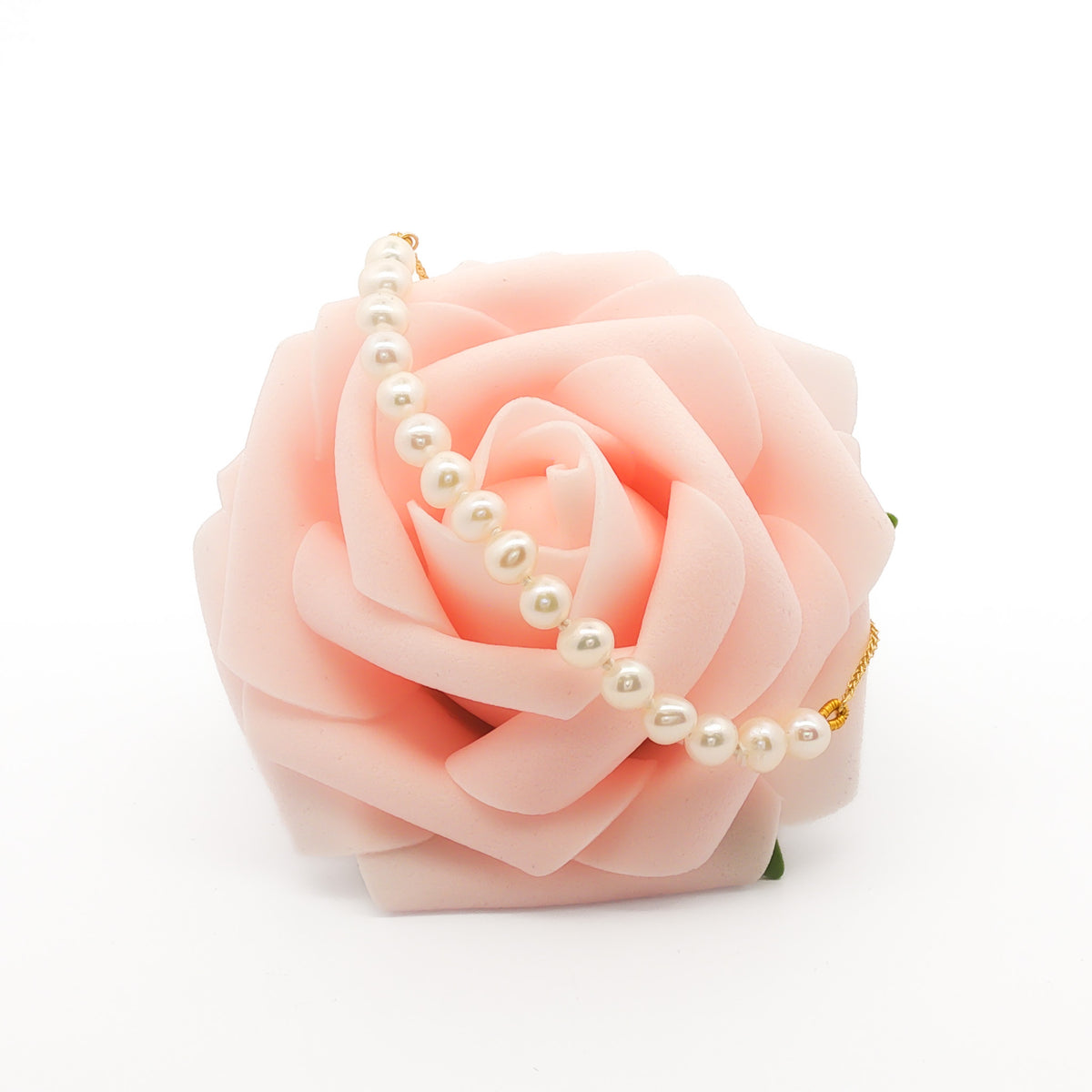 14kt Yellow Gold Freshwater Pearl Wheat Bolo Bracelet
