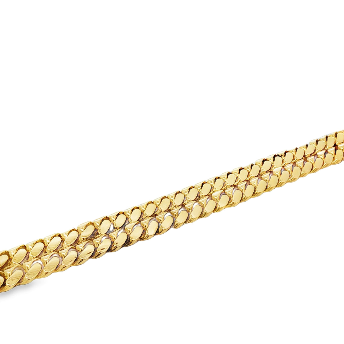 Men's 14kt Yellow Gold 7mm Cuban Link Necklace 24 inch