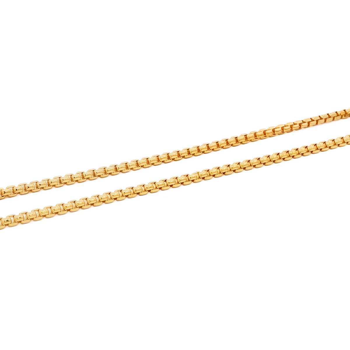 14kt Yellow Gold 2mm Rounded Box Chain 22 inch