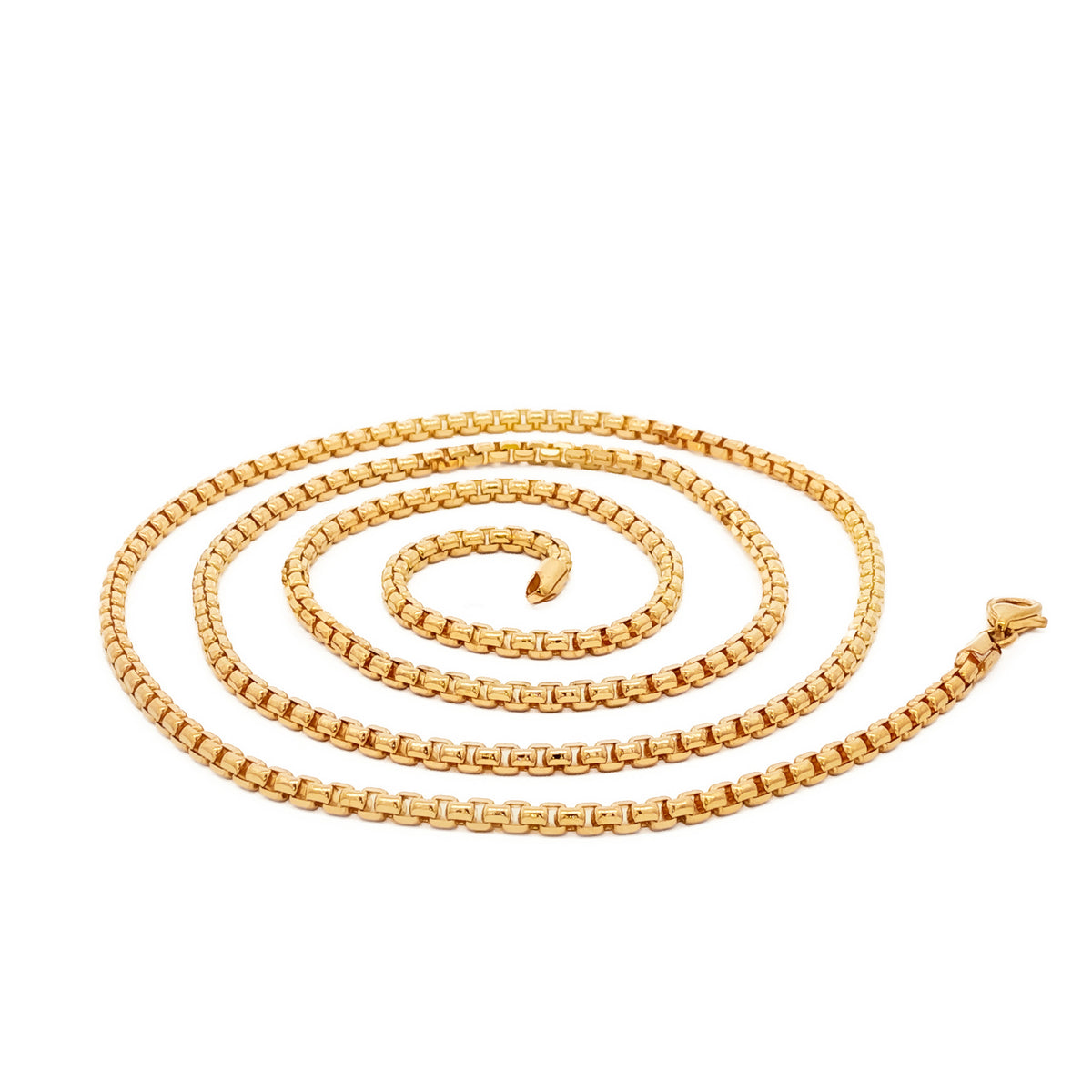 14kt Yellow Gold 2mm Rounded Box Chain 22 inch