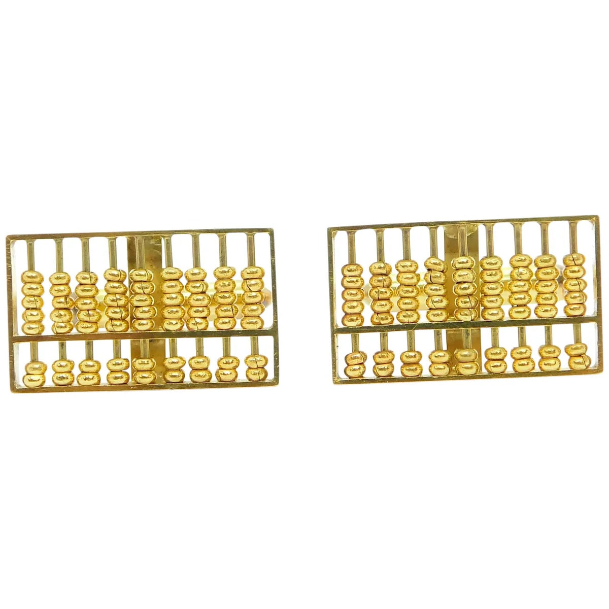 14kt Yellow Gold Abacus Cufflinks