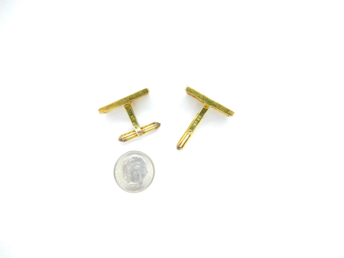 14kt Yellow Gold Abacus Cufflinks