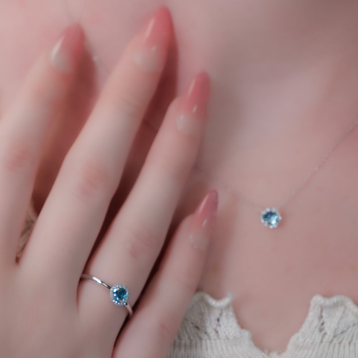 14kt Gold Blue Topaz and Diamond Halo Ring Yellow / 4,Yellow / 4.5,Yellow / 5,Yellow / 5.5,Yellow / 6,Yellow / 6.5,Yellow / 7,Yellow / 7.5,Yellow / 8,Yellow / 8.5,Yellow / 9,White / 4,White / 4.5,White / 5,White / 5.5,White / 6,White / 6.5,White / 7,White / 7.5,White / 8,White / 8.5,White / 9