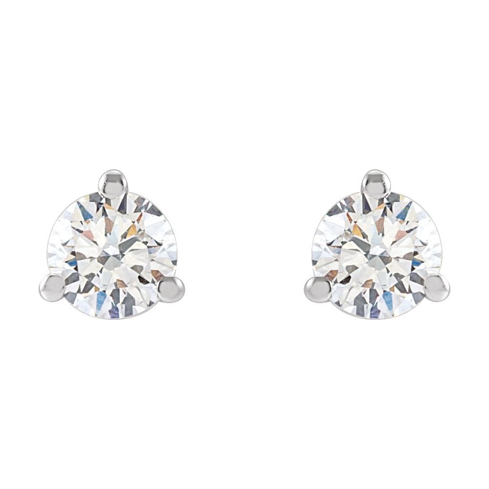 14kt White Gold 1/3 ctw Round G-H/SI Diamond Earrings