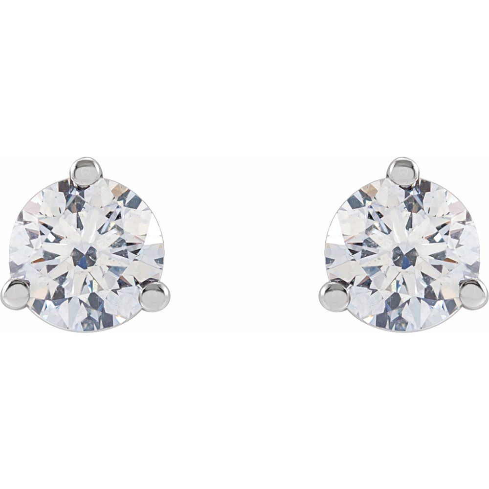 14kt White Gold 1/2 ctw Round G-H/SI Diamond Earrings