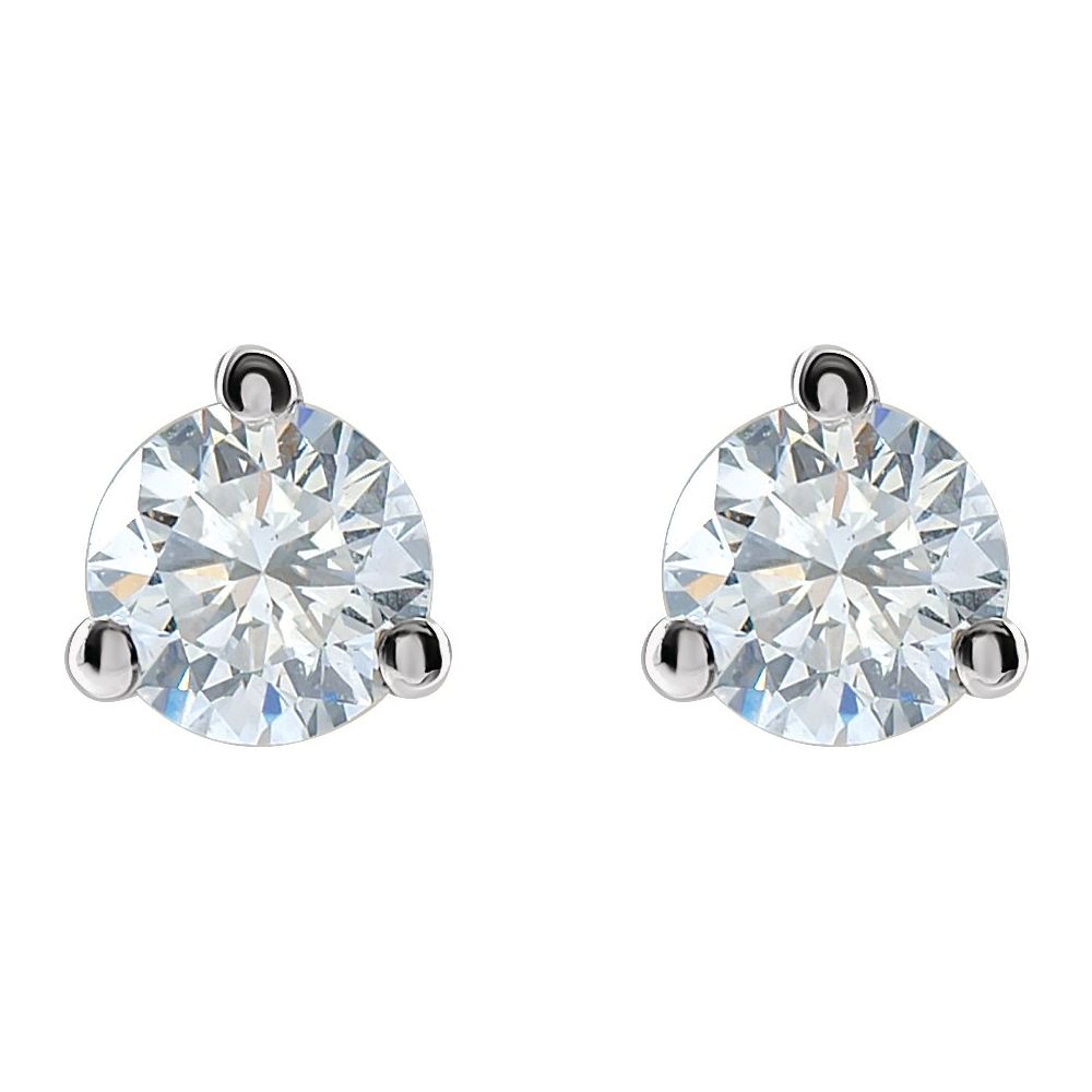 14kt White Gold 1/4 ctw Round G-H/SI Diamond Earrings