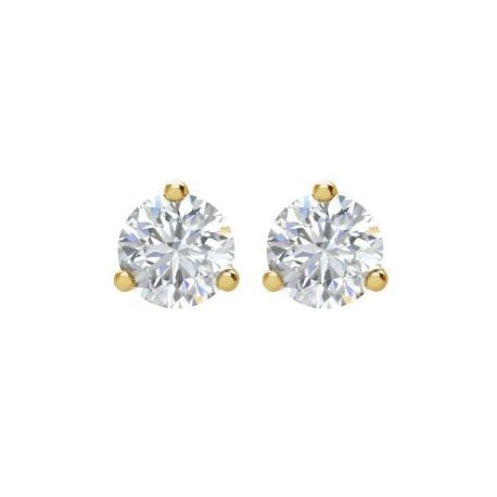 14kt Yellow Gold 2.00 ctw Round G-H/SI Diamond Earrings