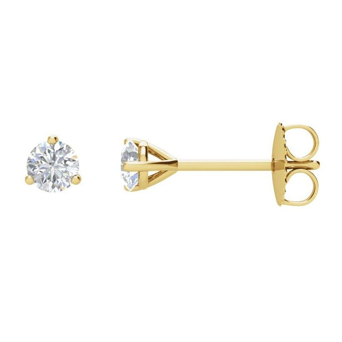 14kt Yellow Gold 1/2 ctw Round G-H/SI Diamond Earrings