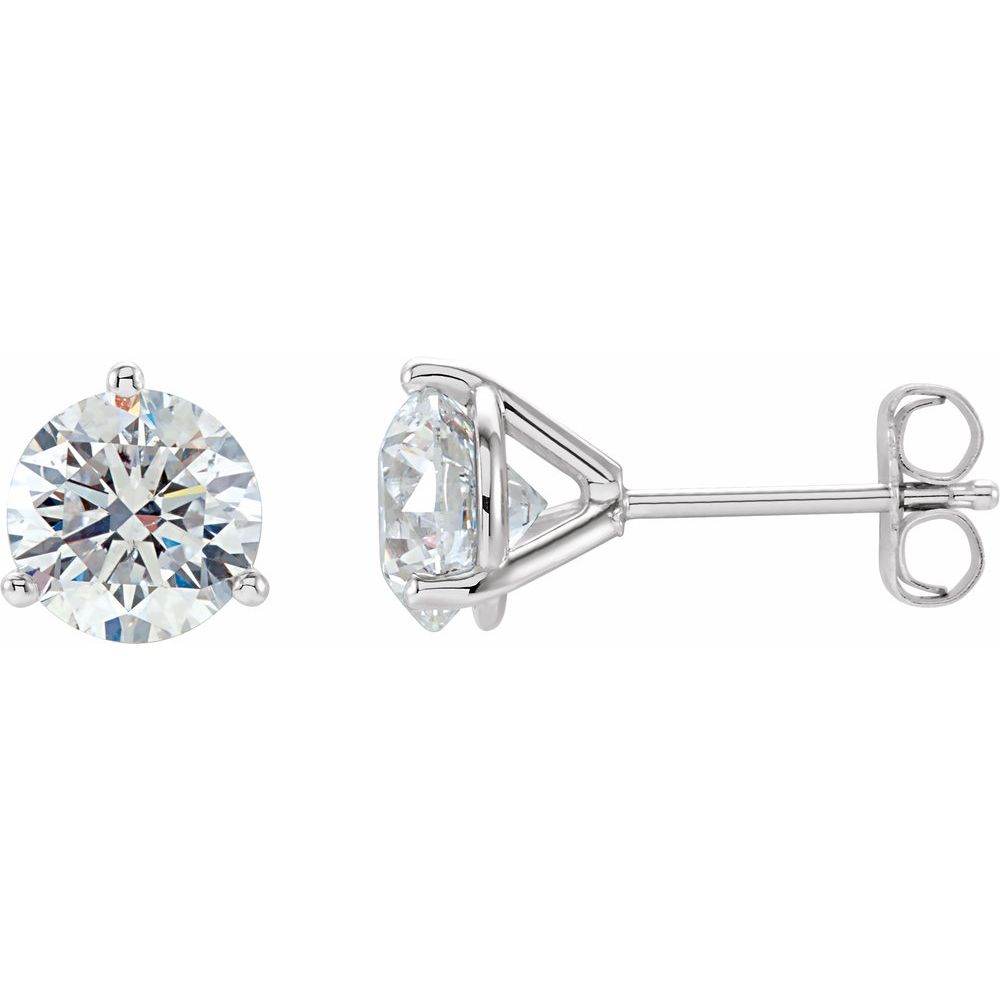 14kt White Gold 2.00 ctw Round G-H/SI Diamond Earrings