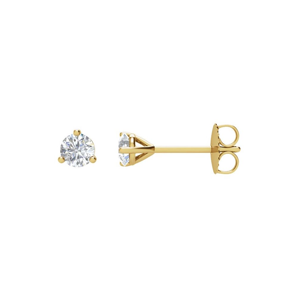 14kt Yellow Gold 1/3 ctw Round G-H/SI Diamond Earrings