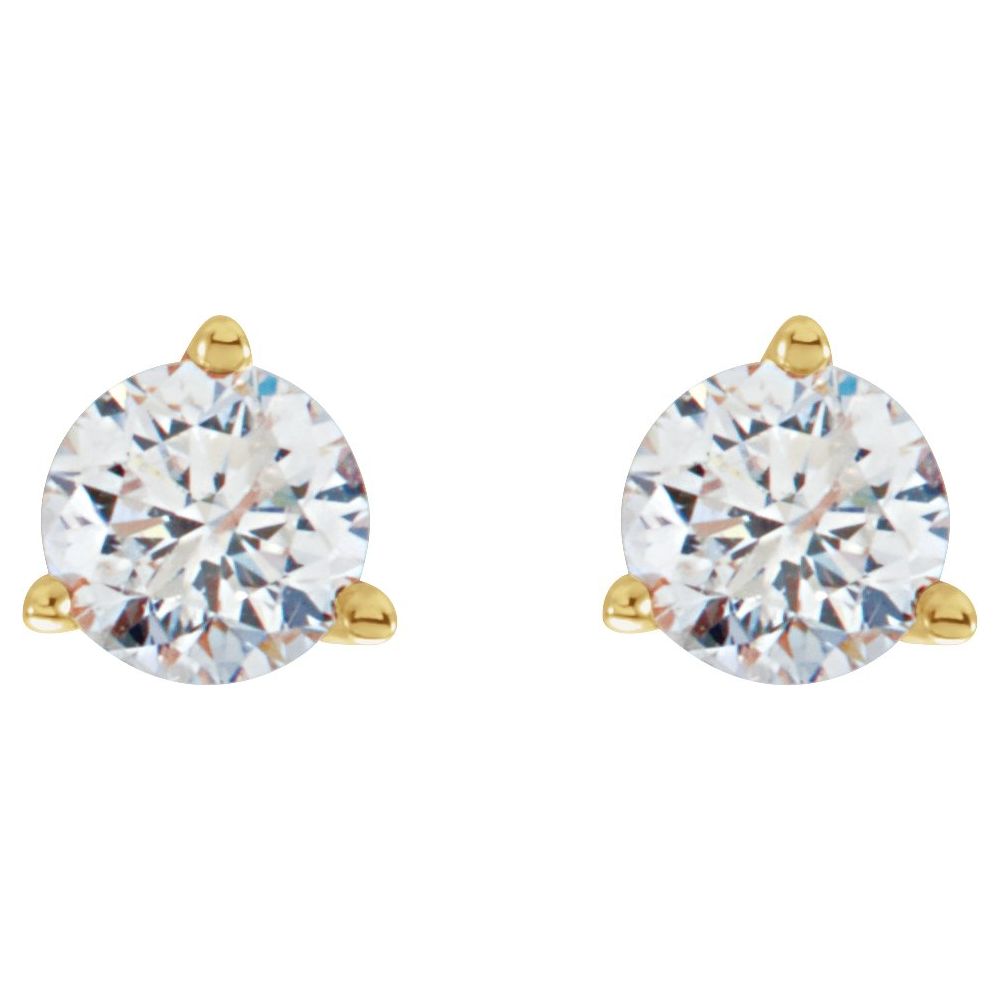 14kt Yellow Gold 1/3 ctw Round G-H/SI Diamond Earrings