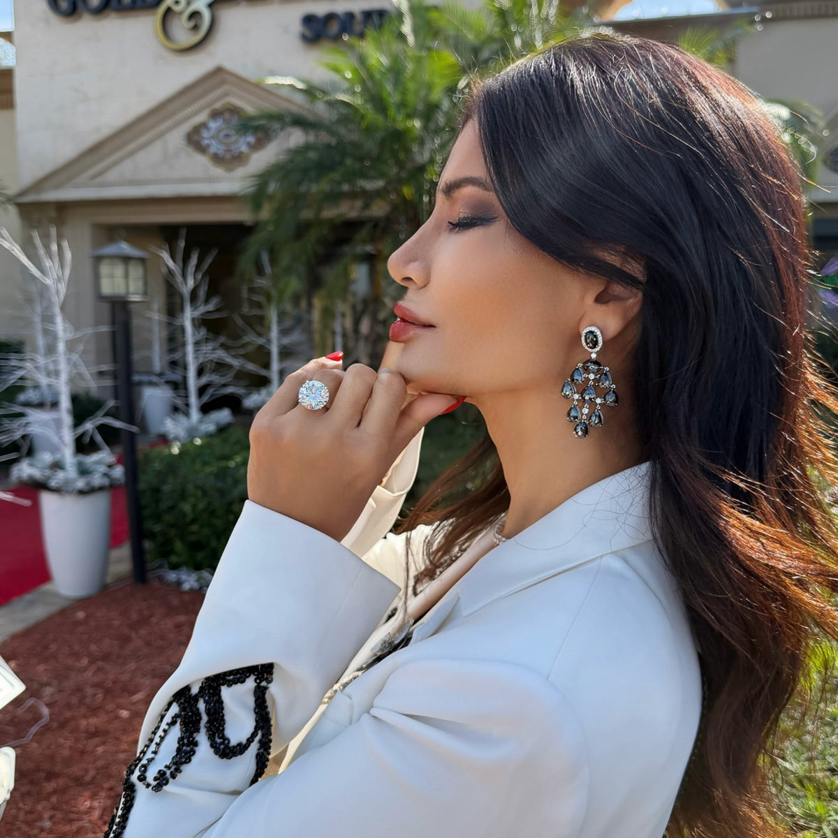 14kt White Gold 4-Prong Solitaire 17.50 Round Brilliant Diamond Engagement Ring 5,5.5,6,6.5,7,7.5,8,8.5,9