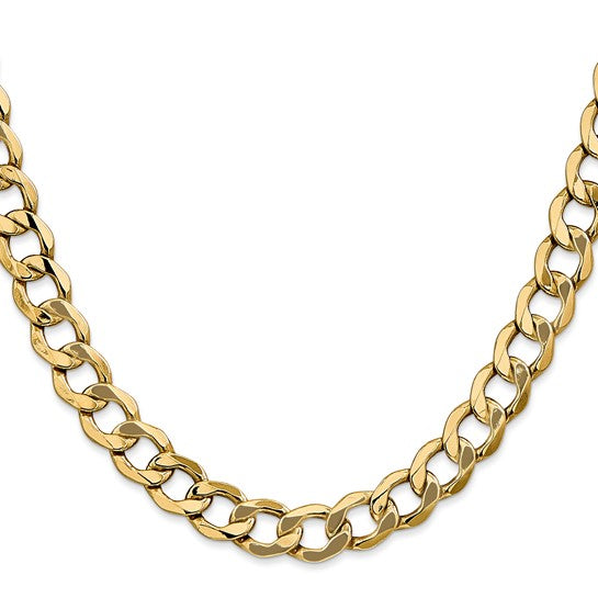 4 mm 14 KT. Yellow Gold Curb Link Chain (Chain Length: 18)