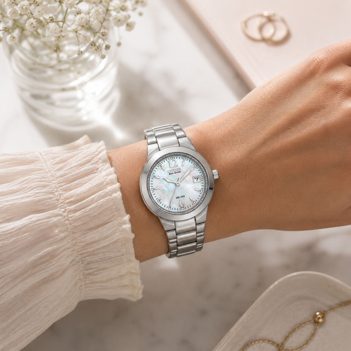 Women's Citizen Chandler Watch with Silver Mother of Pearl Dial