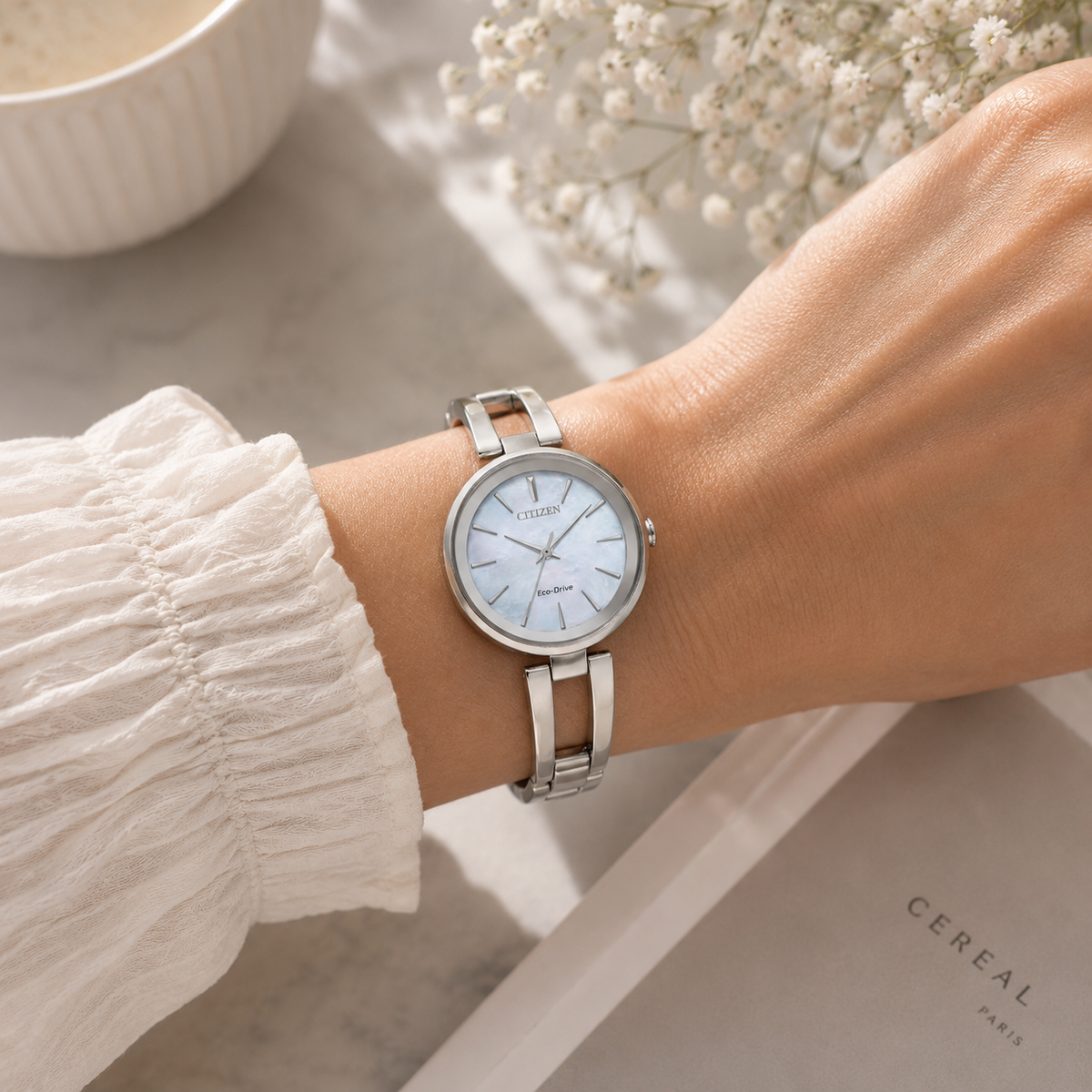 Women's Citizen Axiom Watch with Mother of Pearl Dial