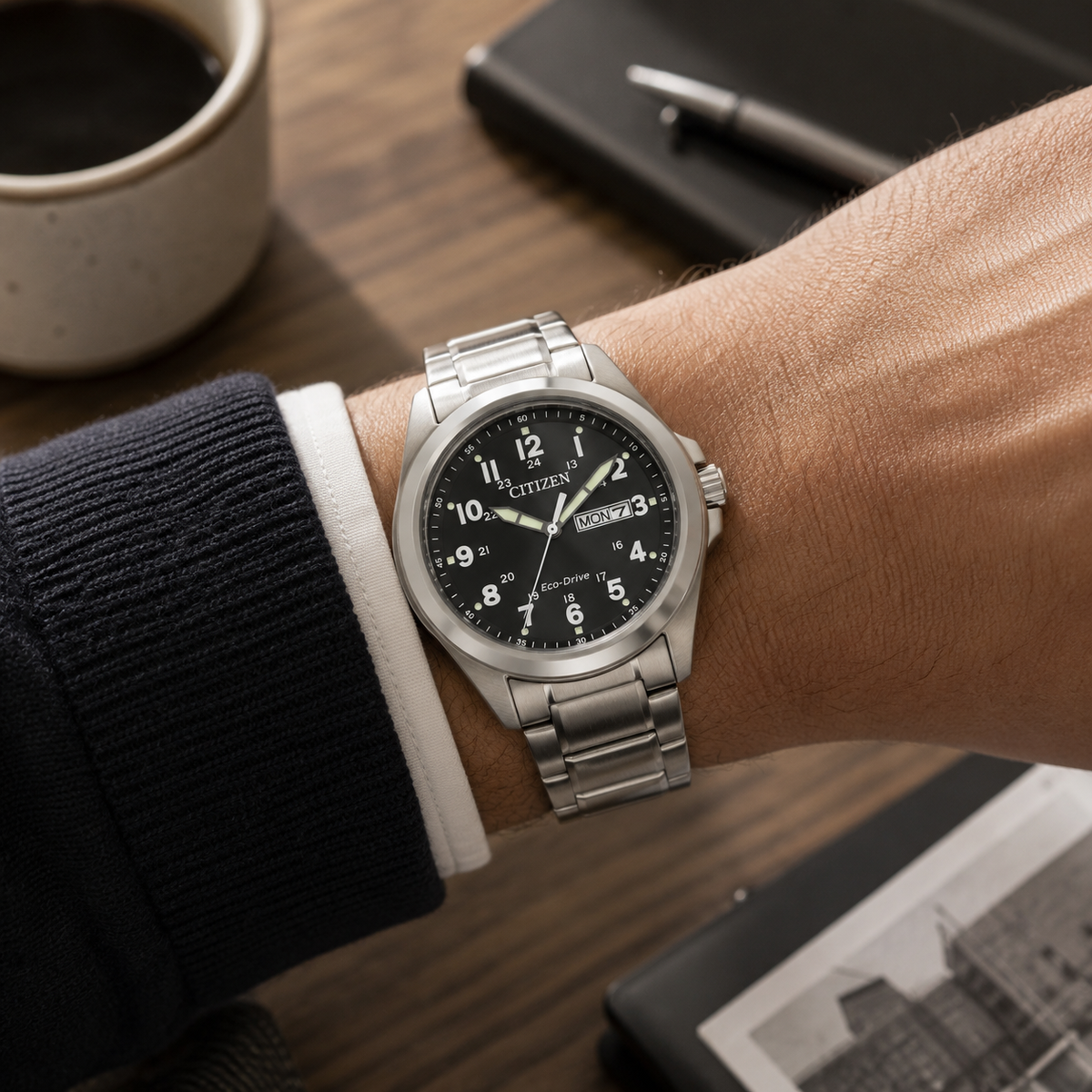 Men's Citizen Garrison Black Dial