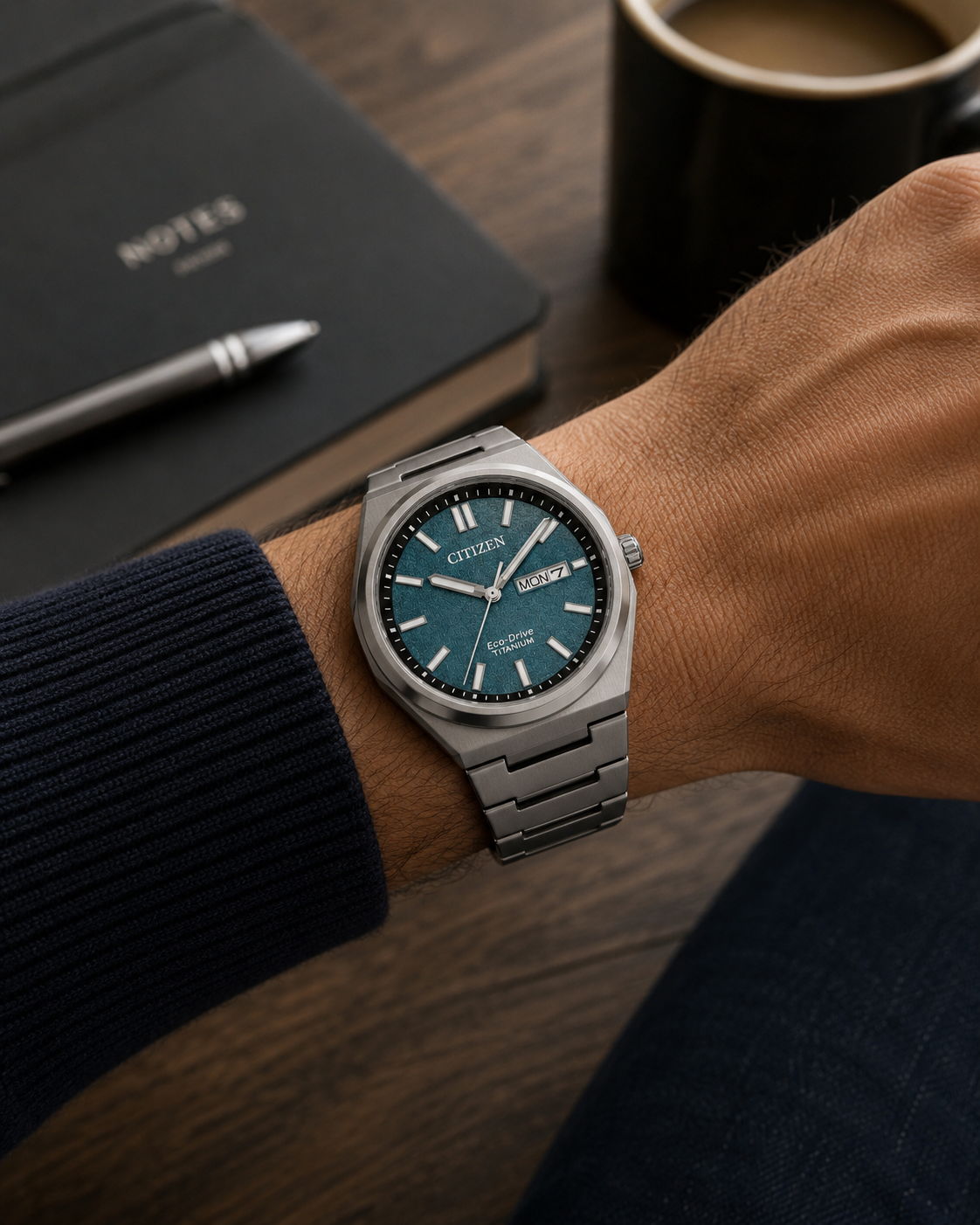 Men's Citizen Zenshin Titanium Day-Date Watch