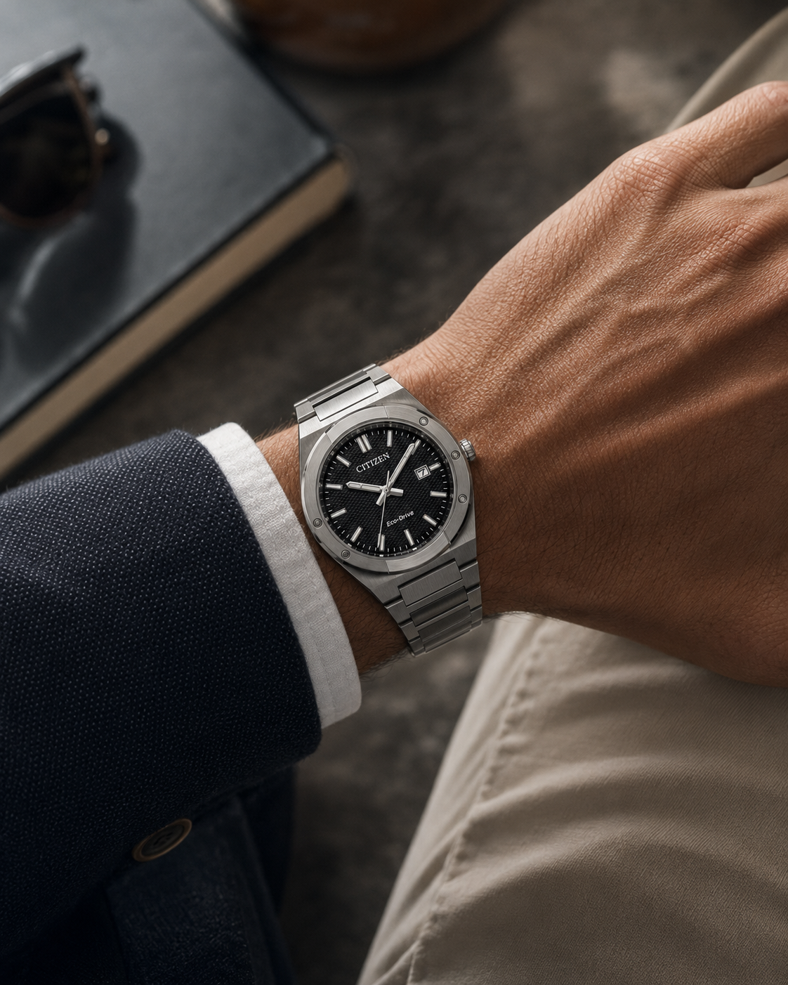 Men's Citizen Sport Luxury Black Dial Watch