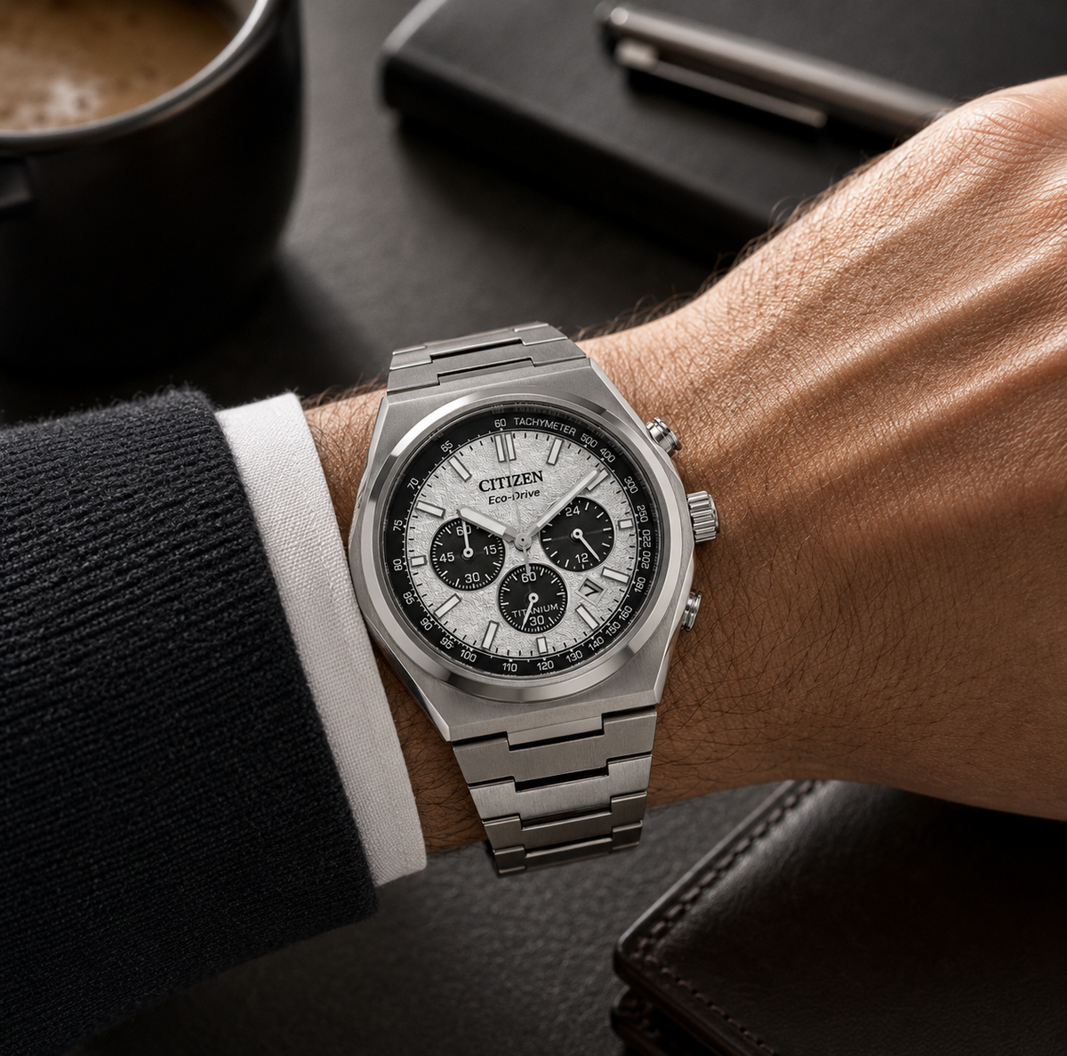Men's Citizen Zenshin Chrono Titanium Watch