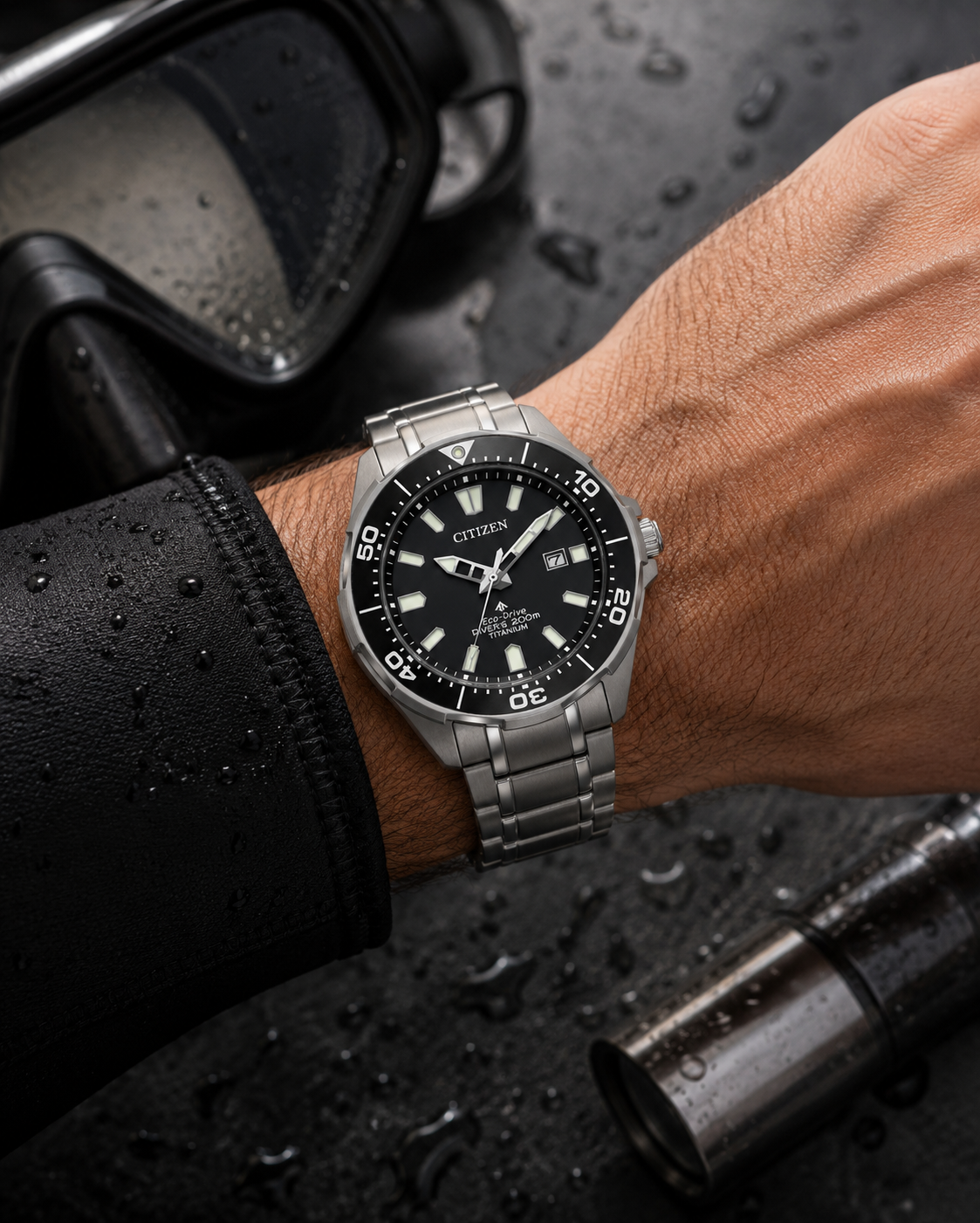 Men's Citizen Promaster Dive Titanium Watch