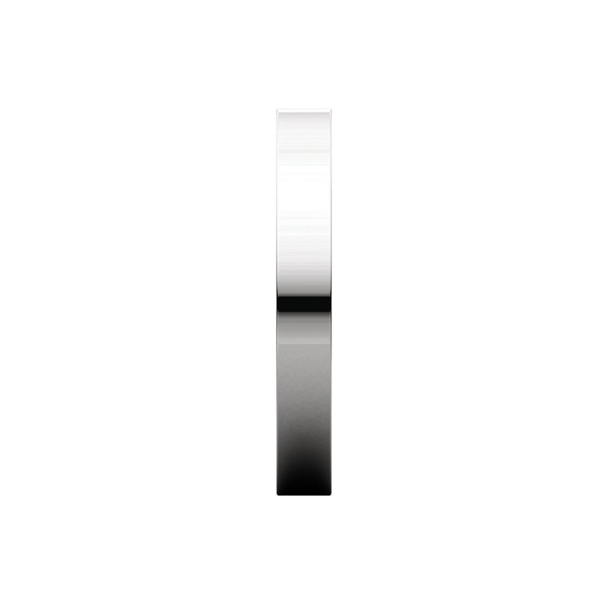 WOMEN'S PLATINUM 3MM FLAT COMFORT FIT WEDDING BAND 4,4.5,5,5.5,6,6.5,7,7.5,8,8.5,9