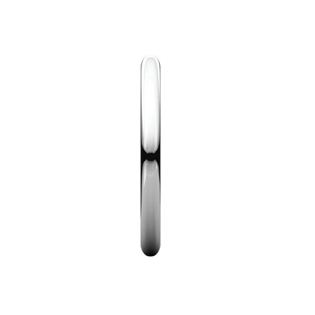 Women's Platinum 2mm Half Round Light Wedding Band 4,4.5,5,5.5,6,6.5,7,7.5,8,8.5,9