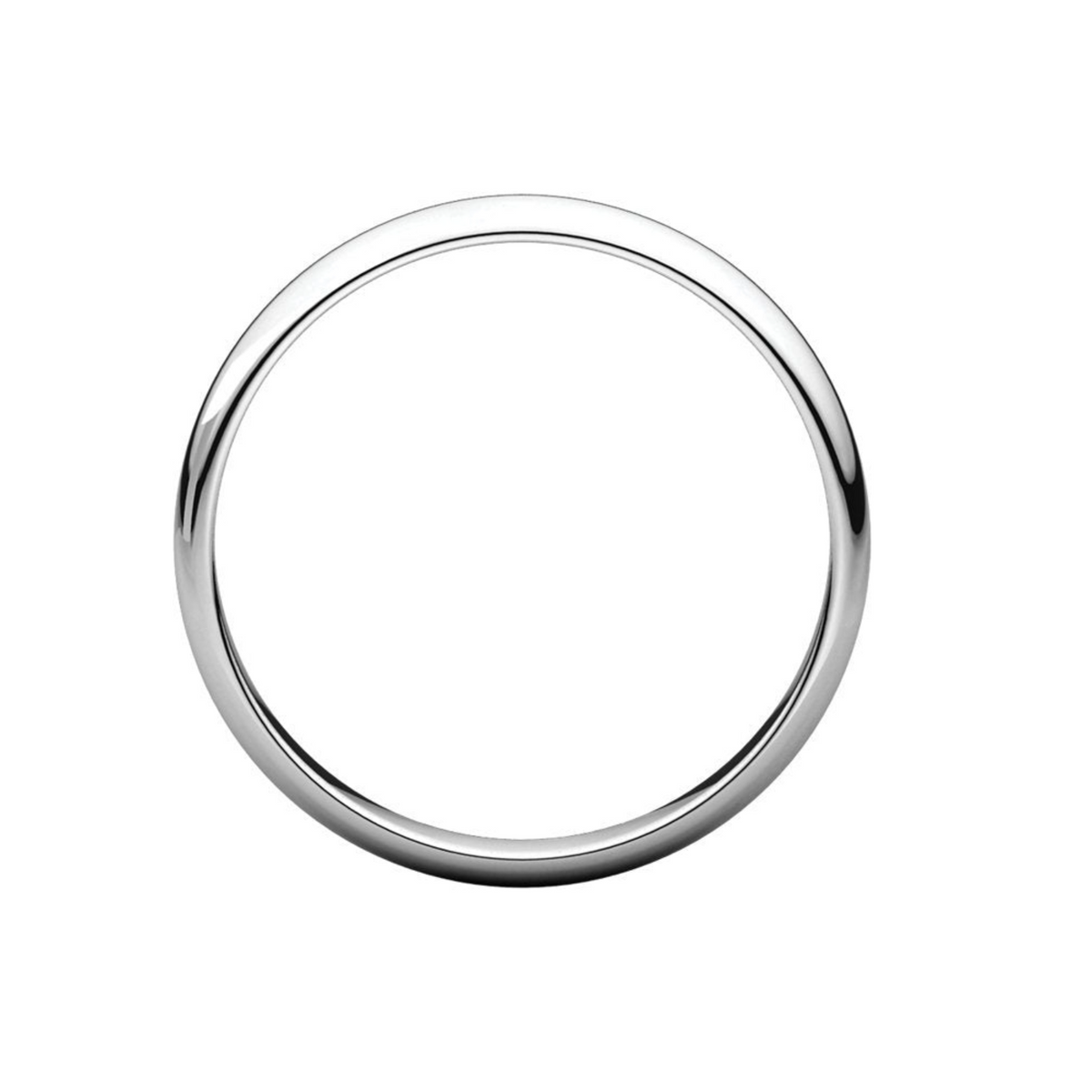 Women's Platinum 3mm Light Comfort Fit Wedding Band 4,4.5,5,5.5,6,6.5,7,7.5,8,8.5,9