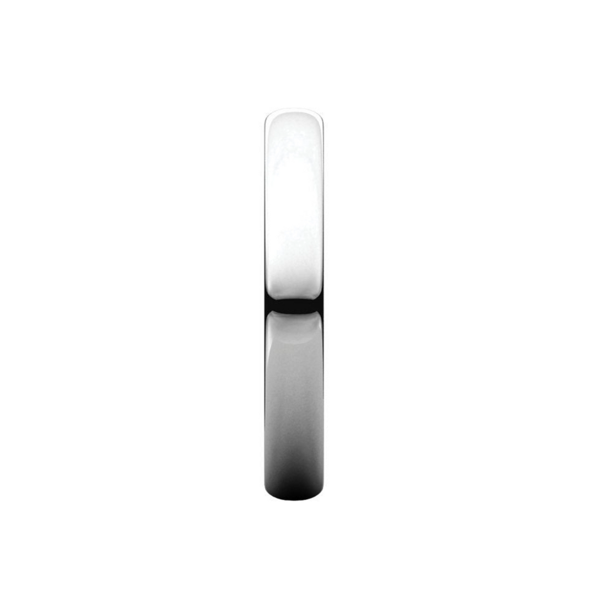 Women's Platinum 3MM Half Round Light Wedding Band 4,4.5,5,5.5,6,6.5,7,7.5,8,8.5,9