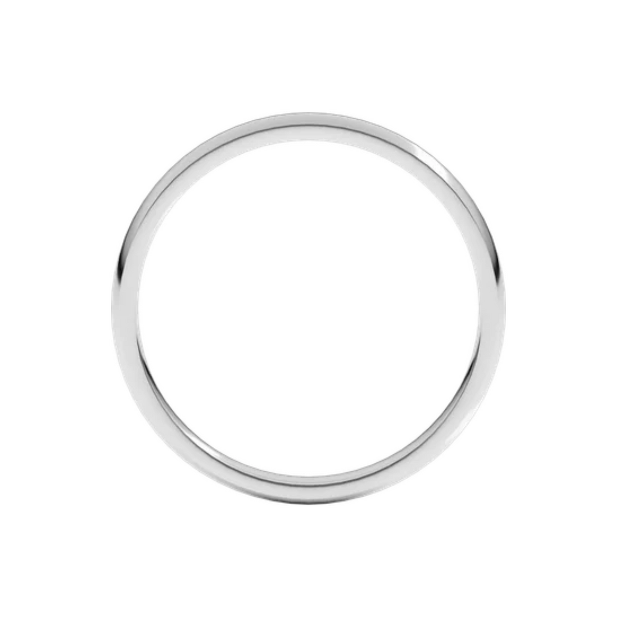Women's Platinum 2mm Light Comfort Fit Wedding Band 4,4.5,5,5.5,6,6.5,7,7.5,8,8.5,9