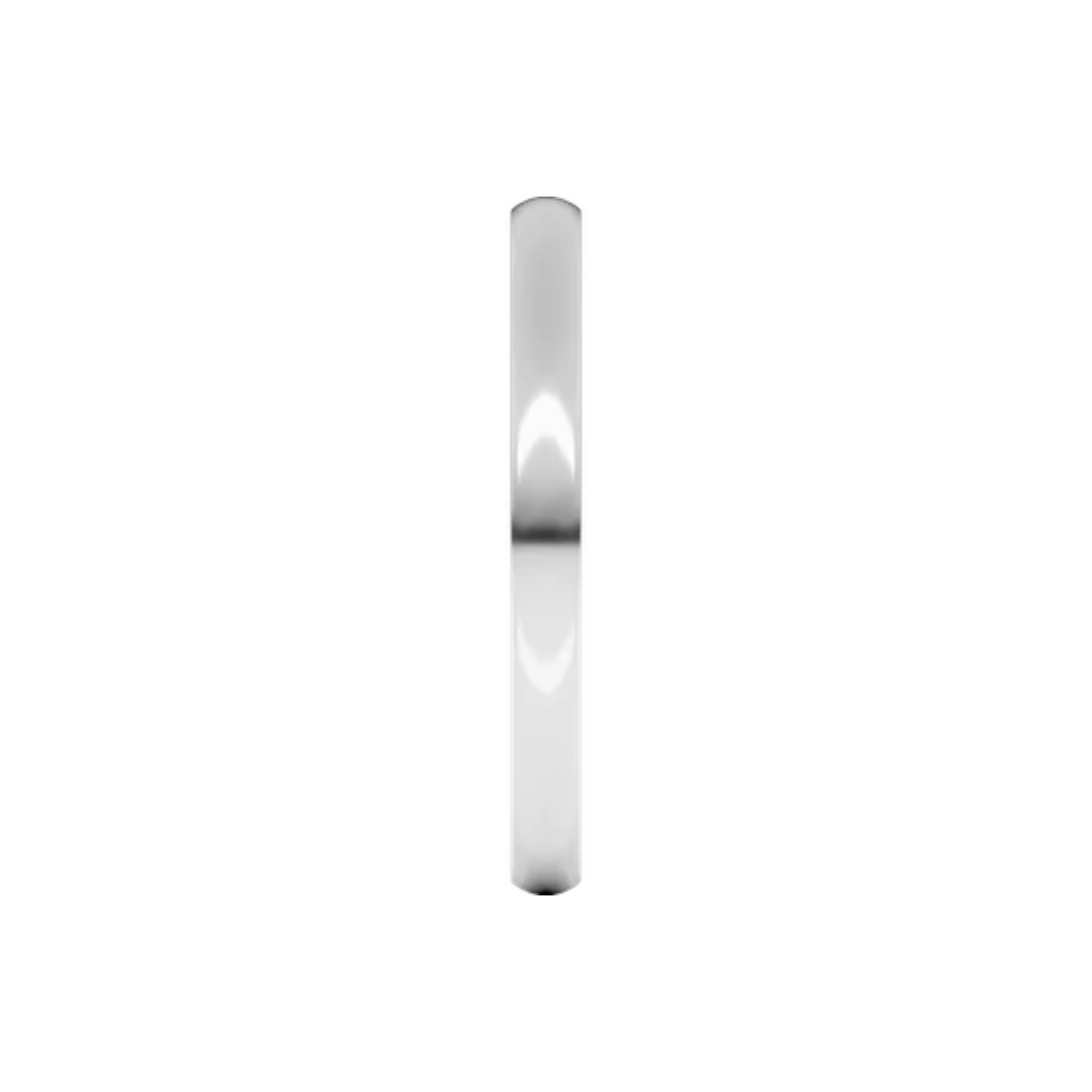 Women's Platinum 2mm Light Comfort Fit Wedding Band 4,4.5,5,5.5,6,6.5,7,7.5,8,8.5,9