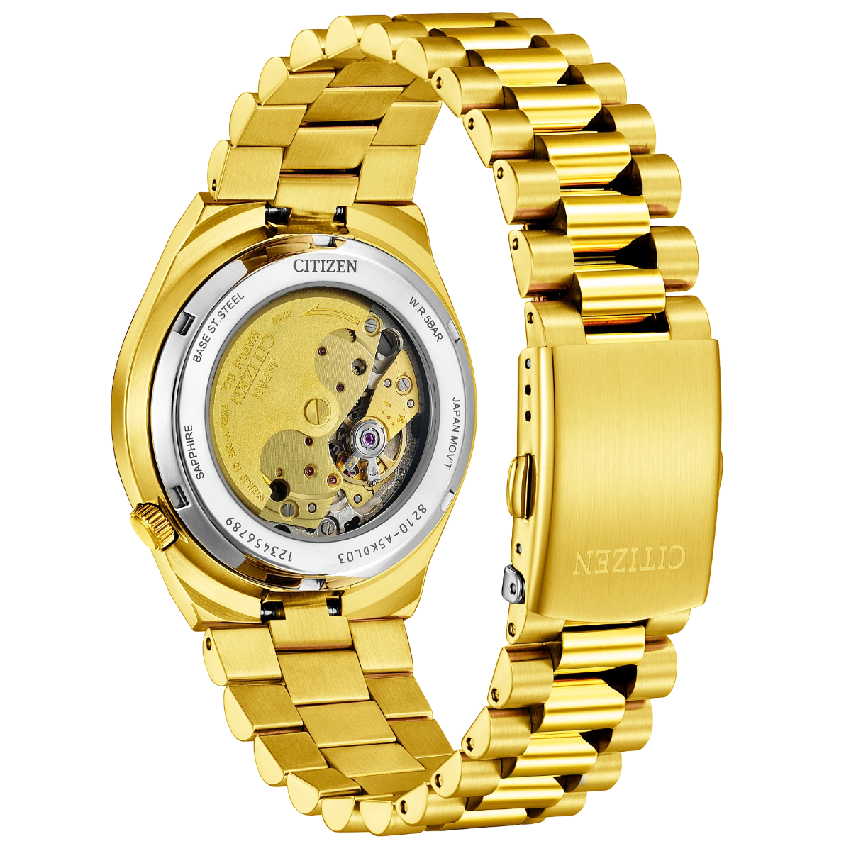 Men's Citizen Tsuyosa Green Dial Gold-Tone Watch