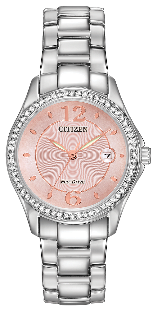 WOMEN`S CITIZEN SILHOUETTE CRYSTAL PINK DIAL