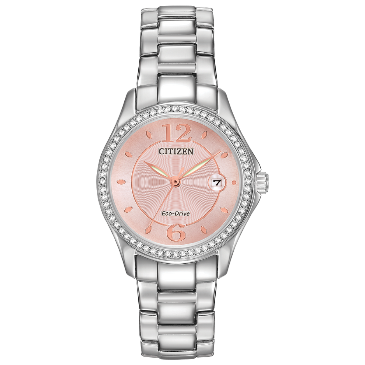 Women's Citizen Watch with Silhouette Crystal Pink Dial