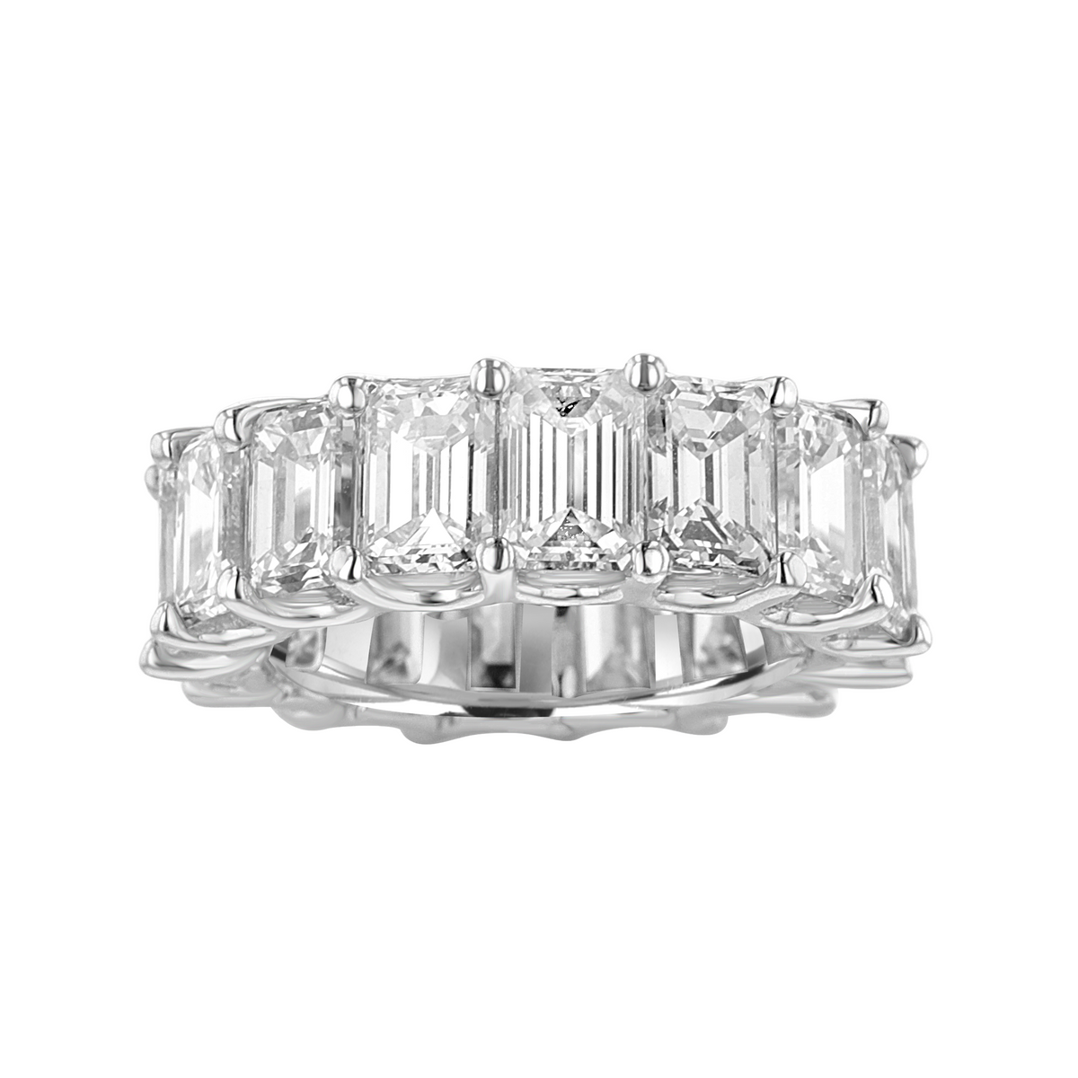 18KT WHITE GOLD 11.84CTW DIAMOND ETERNITY BAND 6.5