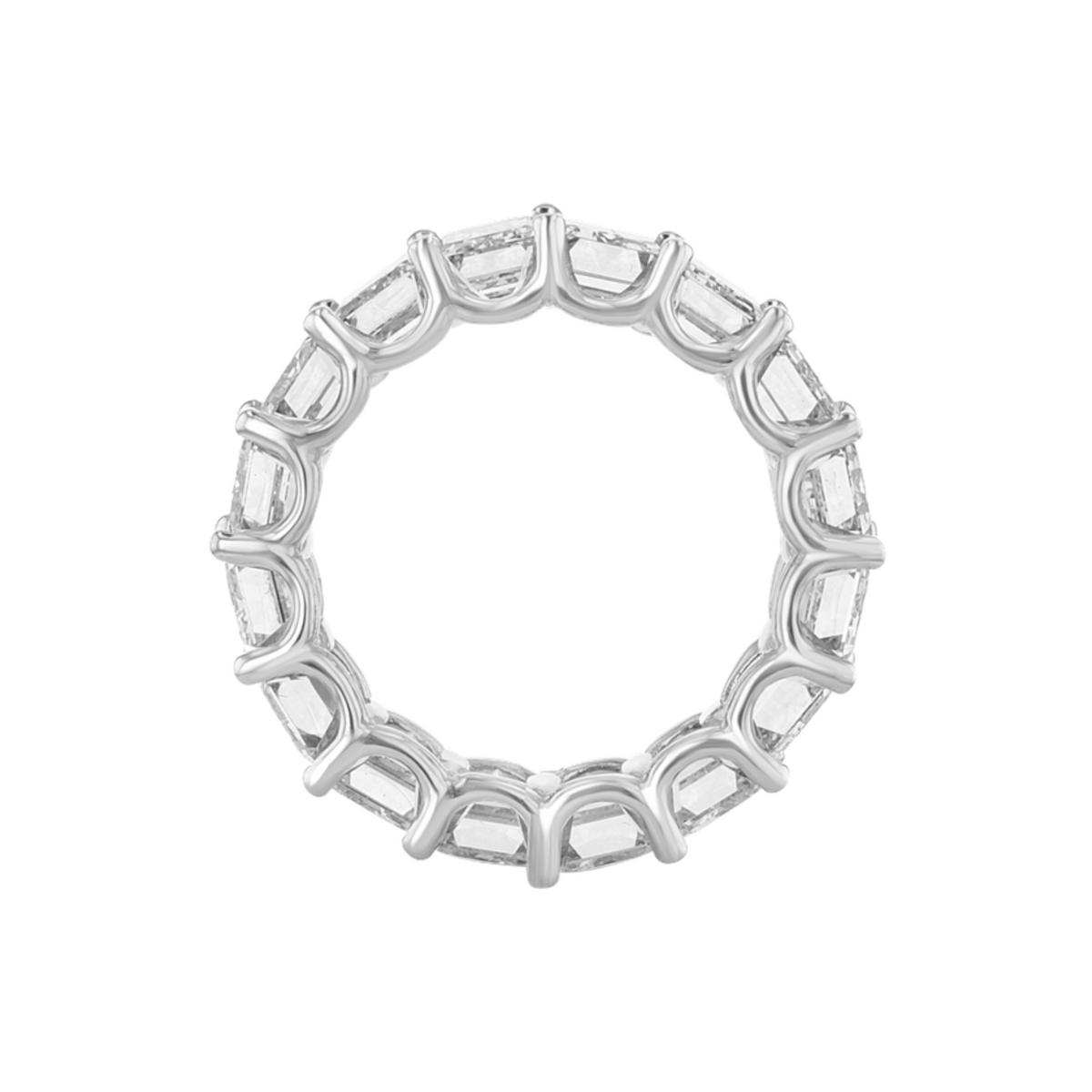 18KT WHITE GOLD 11.84CTW DIAMOND ETERNITY BAND 6.5