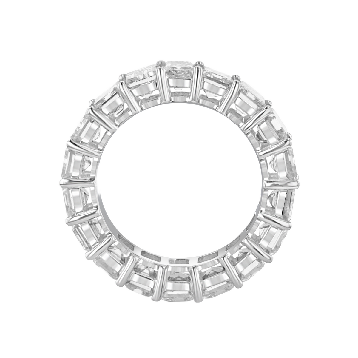 18kt White Gold 9.06 ctw Diamond Eternity Band 6