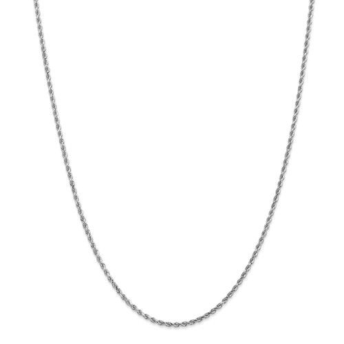 14KT Gold 2MM Diamond Cut Rope Chain - 4 Lengths Available 16 Inches / White,18 Inches / White,20 Inches / White,24 Inches / White