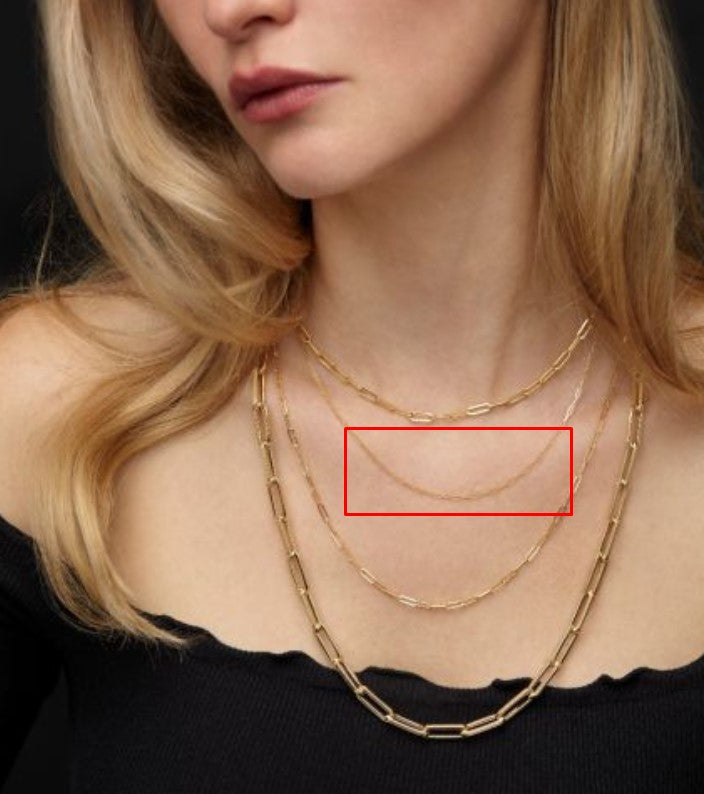 Paperclip Necklace | 14k Gold Paperclip Necklace – Ounce of Salt