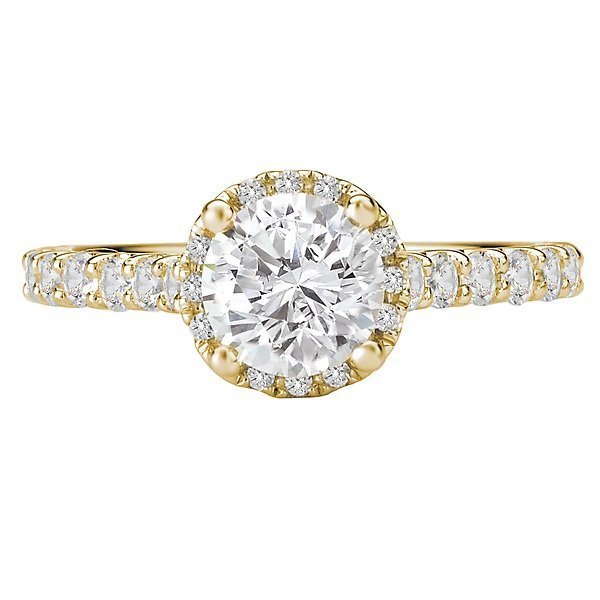 18KT Gold 5/8 CTW Diamond Round Halo Setting for 1-1.25 CT Round 4 / White,4 / Yellow,4.5 / White,4.5 / Yellow,5 / White,5 / Yellow,5.5 / White,5.5 / Yellow,6 / White,6 / Yellow,6.5 / White,6.5 / Yellow,7 / White,7 / Yellow,7.5 / White,7.5 / Yellow,8 / White,8 / Yellow,8.5 / White,8.5 / Yellow,9 / White,9 / Yellow