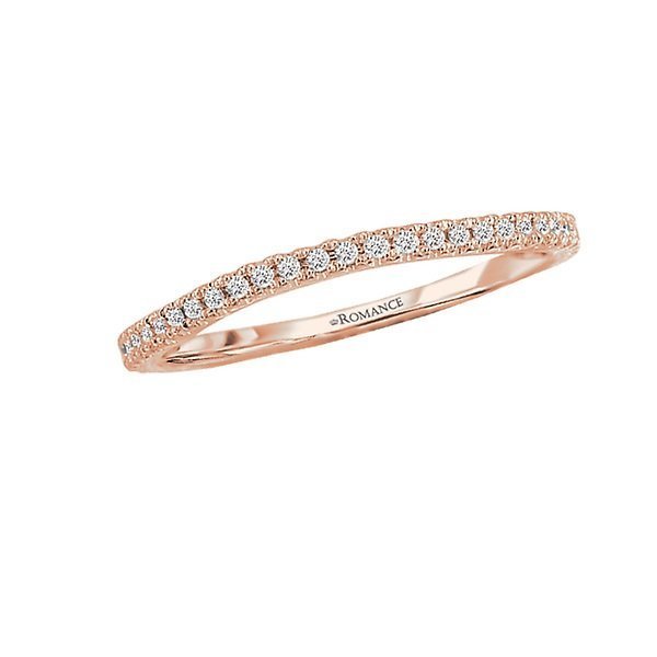 18KT Gold 1/7 CTW Diamond 35 Stone Curved Band 4 / Rose,4.5 / Rose,5 / Rose,5.5 / Rose,6 / Rose,6.5 / Rose,7 / Rose,7.5 / Rose,8 / Rose,8.5 / Rose,9 / Rose