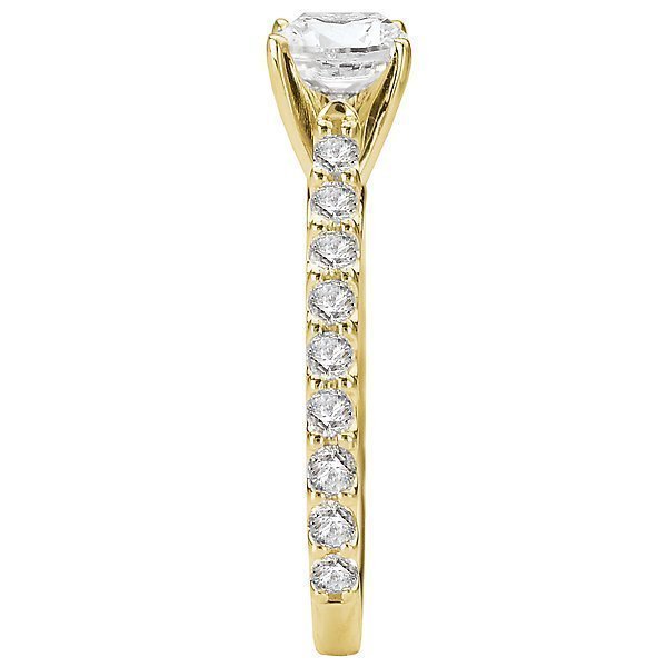 18KT 1/2 CTW Diamond Accent Cathedral Setting for 1 CT Diamond 4 / White,4 / Yellow,4.5 / White,4.5 / Yellow,5 / White,5 / Yellow,5.5 / White,5.5 / Yellow,6 / White,6 / Yellow,6.5 / White,6.5 / Yellow,7 / White,7 / Yellow,7.5 / White,7.5 / Yellow,8 / White,8 / Yellow,8.5 / White,8.5 / Yellow,9 / White,9 / Yellow