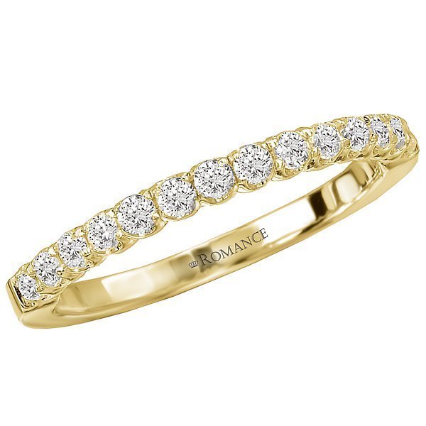 18KT Gold 1/4 CTW Round Diamond 14 Stone Band 4 / Yellow,4.5 / Yellow,5 / Yellow,5.5 / Yellow,6 / Yellow,6.5 / Yellow,7 / Yellow,7.5 / Yellow,8 / Yellow,8.5 / Yellow,9 / Yellow