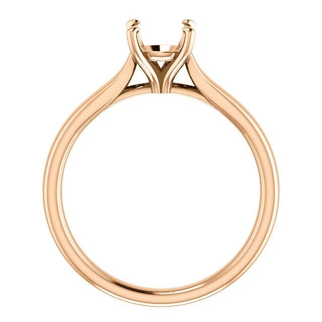 14KT Rose Gold Solitaire Cathedral Setting For Any Size/Shape .25 CT / Marquise,.25 CT / Round,.25 CT / Princess Cut/Square,.25 CT / Cushion,.25 CT / Emerald/Radiant,.25 CT / Oval,.25 CT / Pear,.25 CT / Asscher,.25 CT / Heart,.50 CT / Marquise,.50 CT / Round,.50 CT / Princess Cut/Square,.50 CT / Cushion,.50 CT / Emerald/Radiant,.50 CT / Oval,.50 CT / Pear,.50 CT / Asscher,.50 CT / Heart,.75 CT / Marquise,.75 CT / Round,.75 CT / Princess Cut/Square,.75 CT / Cushion,.75 CT / Emerald/Radiant,.75 CT / Oval,.75 