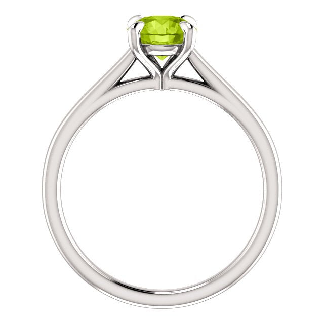 14KT GOLD 0.95 CT ROUND PERIDOT SOLITAIRE RING 4 / Rose,4 / White,4 / Yellow,4.5 / Rose,4.5 / White,4.5 / Yellow,5 / Rose,5 / White,5 / Yellow,5.5 / Rose,5.5 / White,5.5 / Yellow,6 / Rose,6 / White,6 / Yellow,6.5 / Rose,6.5 / White,6.5 / Yellow,7 / Rose,7 / White,7 / Yellow,7.5 / Rose,7.5 / White,7.5 / Yellow,8 / Rose,8 / White,8 / Yellow,8.5 / Rose,8.5 / White,8.5 / Yellow,9 / Rose,9 / White,9 / Yellow