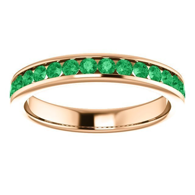 14KT Gold 0.64 CTW Emerald Channel-Set Band 4 / White,4 / Yellow,4 / Rose,4.5 / White,4.5 / Yellow,4.5 / Rose,5 / White,5 / Yellow,5 / Rose,5.5 / White,5.5 / Yellow,5.5 / Rose,6 / White,6 / Yellow,6 / Rose,6.5 / White,6.5 / Yellow,6.5 / Rose,7 / White,7 / Yellow,7 / Rose,7.5 / White,7.5 / Yellow,7.5 / Rose,8 / White,8 / Yellow,8 / Rose,8.5 / White,8.5 / Yellow,8.5 / Rose,9 / White,9 / Yellow,9 / Rose